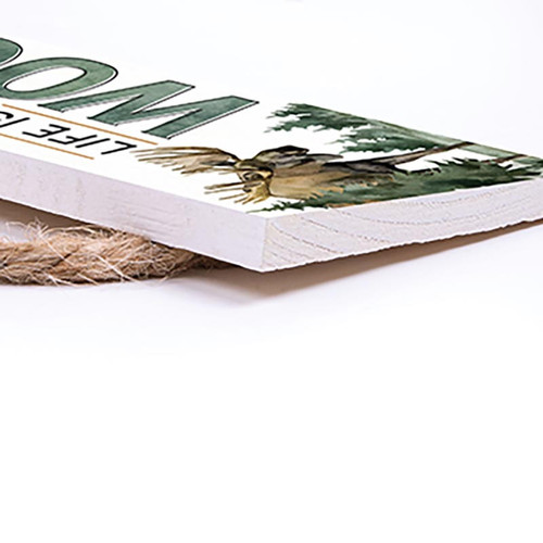 P. Graham Dunn Lake & Lodge Collection Hanging Sign - Life Is Good