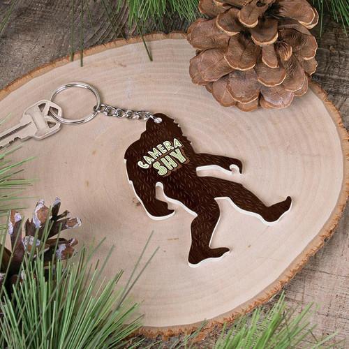 p. graham dunn Lake & Lodge Collection Key Chains - Camera Shy Bigfoot