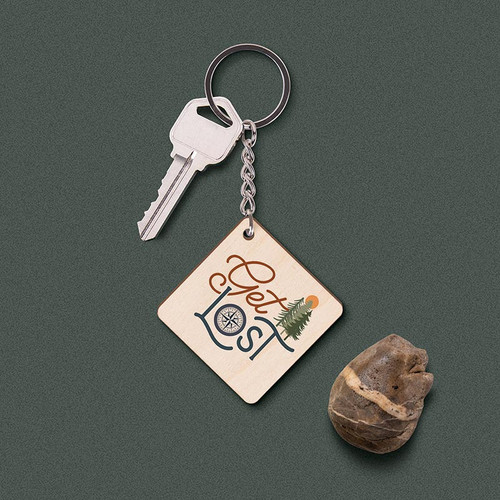 p. graham dunn Lake & Lodge Collection Key Chains - Get Lost