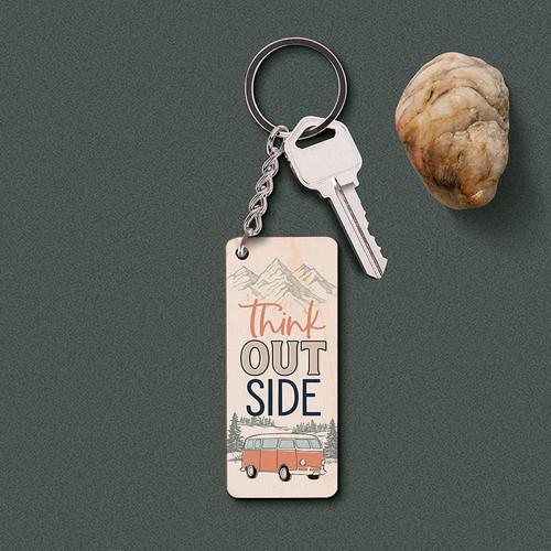 p. graham dunn Lake & Lodge Collection Key Chains - Think Out Side