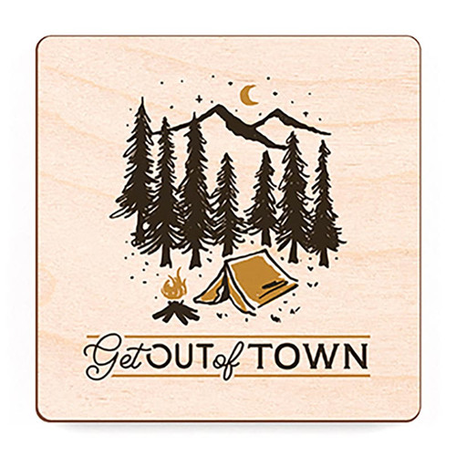 P. Graham Dunn Lake & Lodge Collection Magnet - Get Out Of Town
