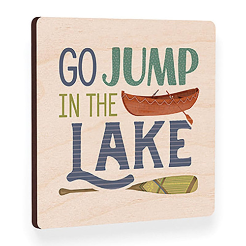 P. Graham Dunn Lake & Lodge Collection Magnet - Go Jump In The Lake