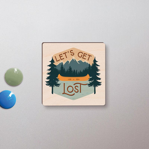 p. graham dunn Lake & Lodge Collection Magnet - Let's Get Lost