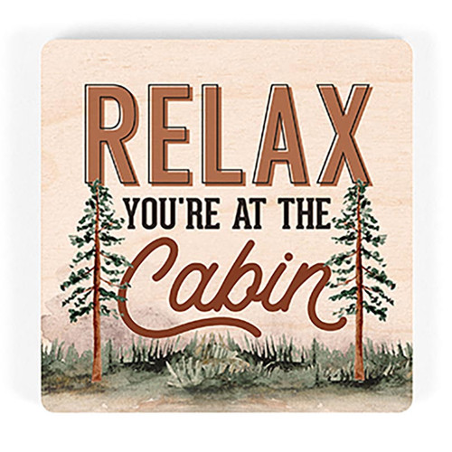 P. Graham Dunn Lake & Lodge Collection Magnet - Relax You're At The Cabin