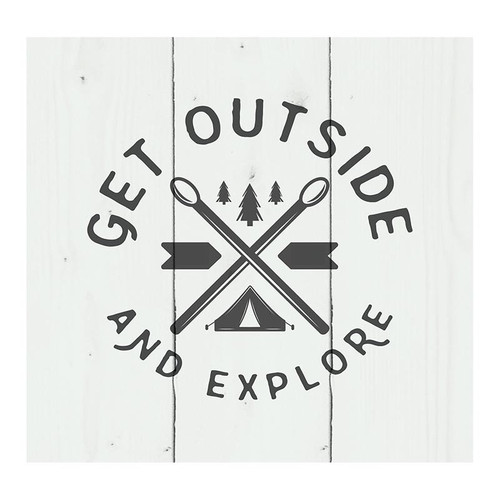 P. Graham Dunn Lake & Lodge Collection Pallet Sign - Get Outside