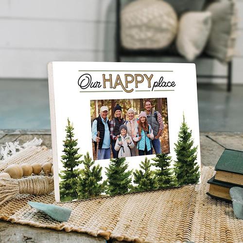 p. graham dunn Lake & Lodge Collection Photo Frame - Our Happy Place