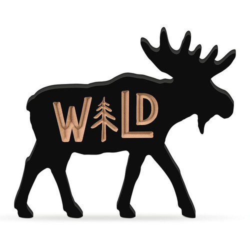 P. Graham Dunn Lake & Lodge Collection Shapes - Carved Wild Moose