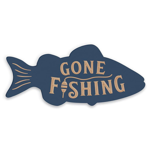 P. Graham Dunn Lake & Lodge Collection Shapes - Gone Fishing