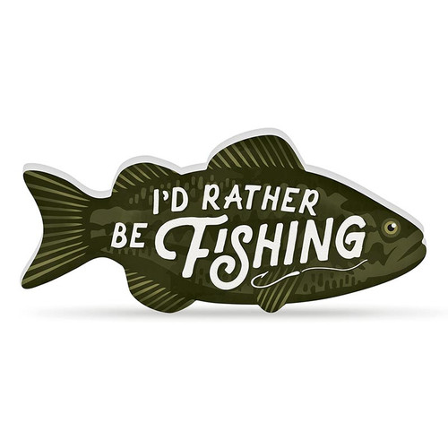 P. Graham Dunn Lake & Lodge Collection Shapes - I'd Rather Be Fishing