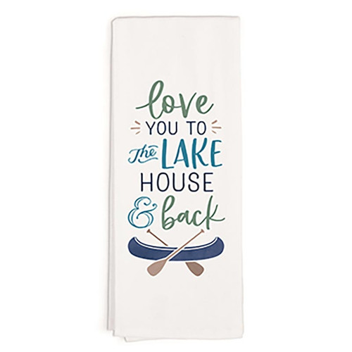 P. Graham Dunn Lake & Lodge Collection Tea Towels - Love You To The Lake