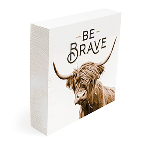 P. Graham Dunn Lake & Lodge Collection Word Blocks - Be Brave