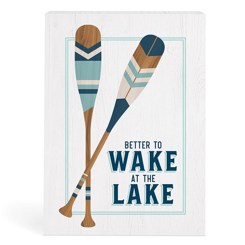 P. Graham Dunn Lake & Lodge Collection Word Blocks - Better To Wake