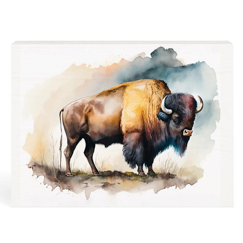 P. Graham Dunn Lake & Lodge Collection Word Blocks - Buffalo