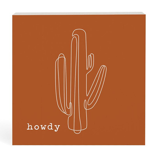 P. Graham Dunn Lake & Lodge Collection Word Blocks - Howdy