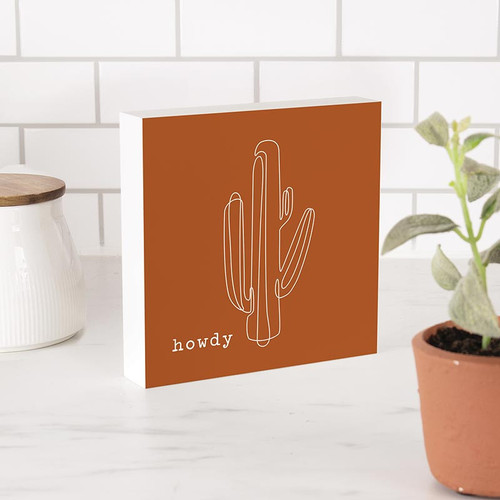 p. graham dunn Lake & Lodge Collection Word Blocks - Howdy