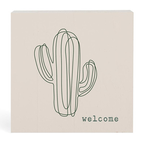 P. Graham Dunn Lake & Lodge Collection Word Blocks - Welcome