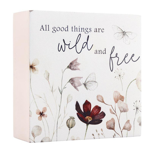 P. Graham Dunn Like Wildflowers Collection Word Block - All Good Things