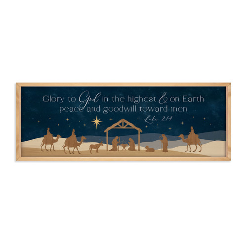 P. Graham Dunn Merry Be Your Christmas Framed Art - Glory To God - XL