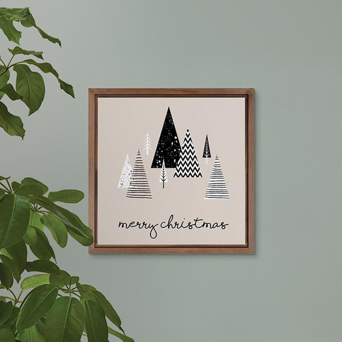 p. graham dunn Merry Be Your Christmas Framed Art - Merry Christmas Trees
