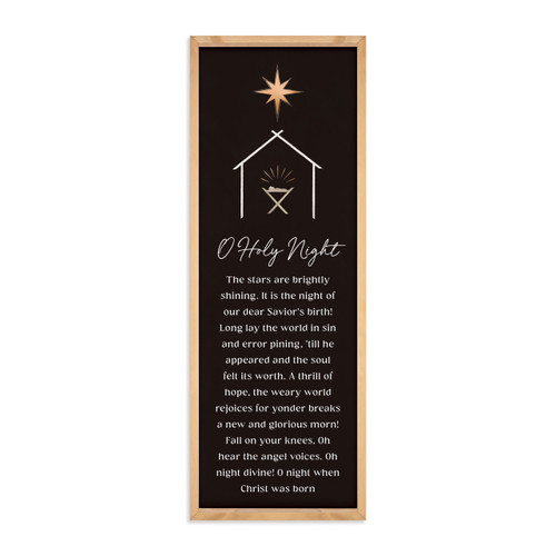P. Graham Dunn Merry Be Your Christmas Framed Art - O Holy Night