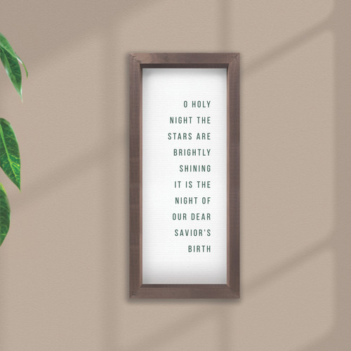 p. graham dunn Merry Be Your Christmas Framed Art - O Holy Night The Stars