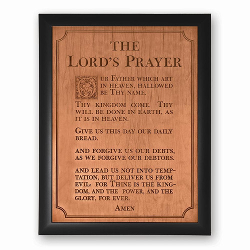 P. Graham Dunn Ornate Decor Carved Art - The Lords Prayer - XL