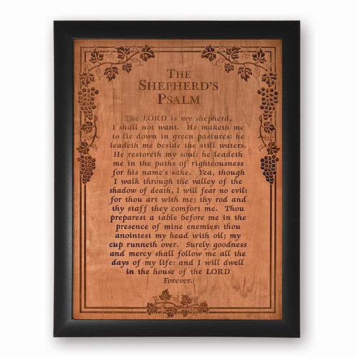 P. Graham Dunn Ornate Decor Carved Art - The Shepherd's Psalm - XL