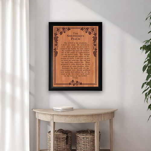 p. graham dunn Ornate Decor Carved Art - The Shepherd's Psalm - XL