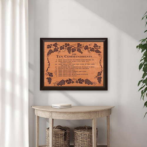 p. graham dunn Ornate Decor Carved Art - The Ten Commandments - XL