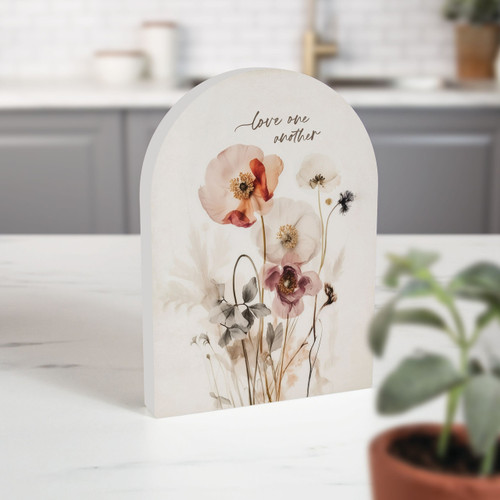 p. graham dunn Arched Shape Sign - Love One Another