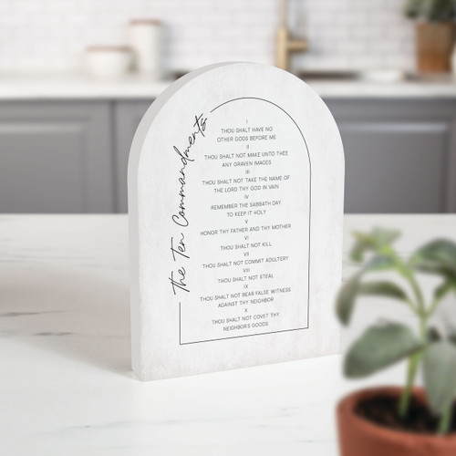 p. graham dunn Arched Shape Sign - The Ten