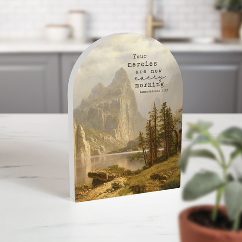 P. Graham Dunn Arched Shape Sign - Your Mercies