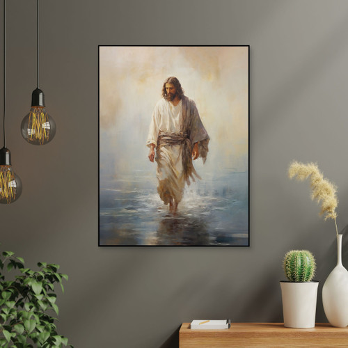 p. graham dunn Art Print - Jesus Walking