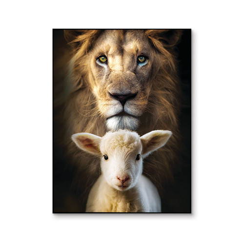 P. Graham Dunn Art Print - Lion With Lamb