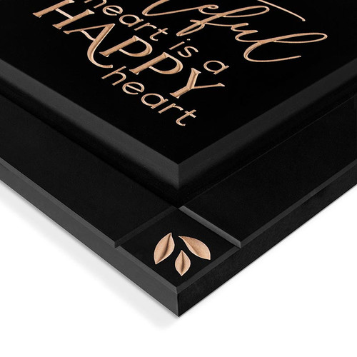 P. Graham Dunn Carved Black - A Grateful Heart