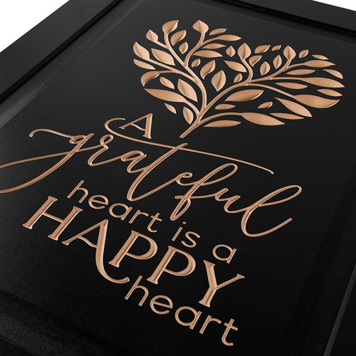 P. Graham Dunn Carved Black - A Grateful Heart