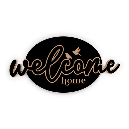 p. graham dunn Carved Black Collection - Welcome Home