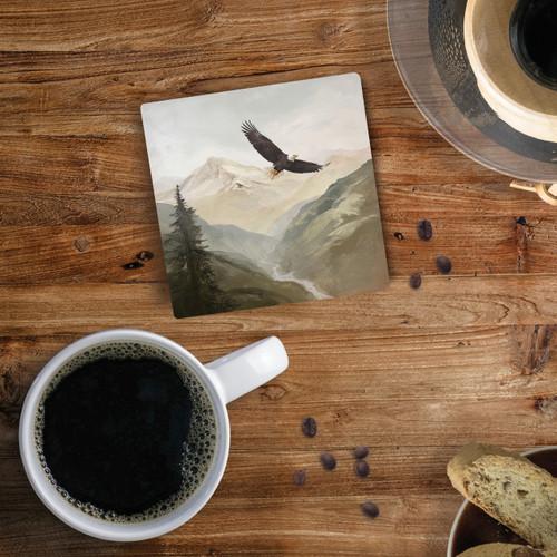 p. graham dunn Ceramic Coaster - Eagle