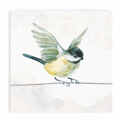 p. graham dunn Ceramic Coasters - Chickadee