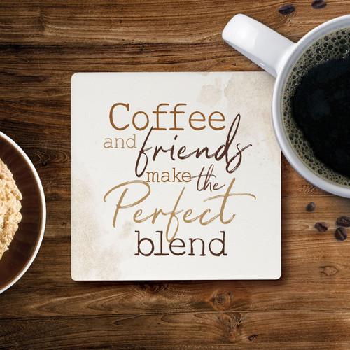 p. graham dunn Ceramic Coasters - Coffee And Friends