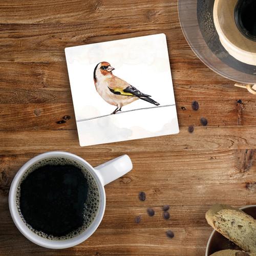 p. graham dunn Ceramic Coasters - Finch