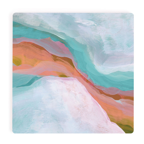 P. Graham Dunn Ceramic Coasters - Geode