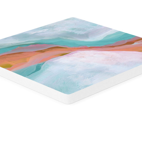 P. Graham Dunn Ceramic Coasters - Geode