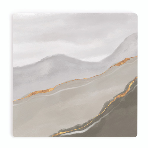 P. Graham Dunn Ceramic Coasters - Gray Marble