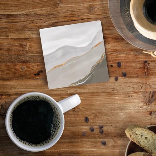 P. Graham Dunn Ceramic Coasters - Gray Marble