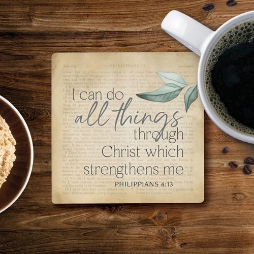 p. graham dunn Ceramic Coasters - I Can Do All Things