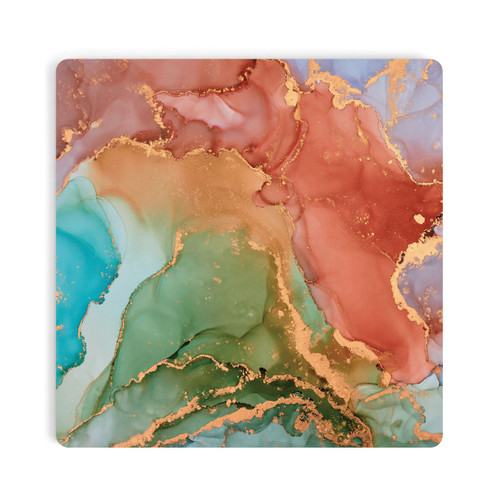 P. Graham Dunn Ceramic Coasters - Multi- Color Geode
