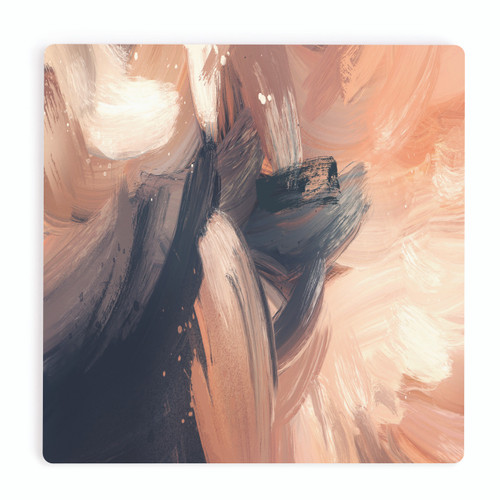 P. Graham Dunn Ceramic Coasters - Orange And Black