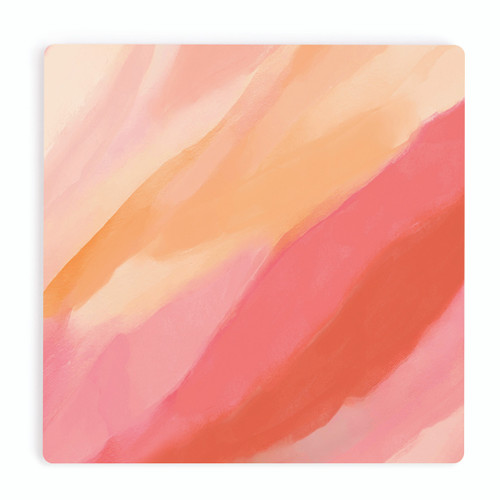 P. Graham Dunn Ceramic Coasters - Pink Abstract