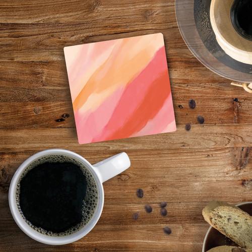 p. graham dunn Ceramic Coasters - Pink Abstract